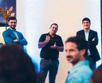 De gauche à droite : Marik Lacaze, David Skrela et Frédéric Julien. (Photo Clément Faucher)