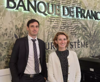De gauche à droite : Vincent Foussal, responsable du service études économiques et Christine Bardinet, directrice régional de la Banque de France Occitanie. (Photo : Dorian Alinaghi - Entreprises Occitanie)