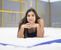 Clémence Vieira, ancienne joueuse de volley-ball devenue spécialiste en beach-volley. (Photo : Frédéric Maligne)