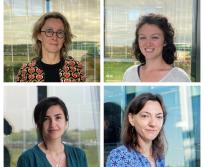 En partant du haut, de gauche à droite : Estelle Espinos, Célia Delahaye, Roxana Khazen et Anne Montfort. (Photo CRCT)