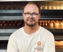 Éric Philot, boulanger depuis l’âge de 15 ans et à propriétaire d’une boulangerie située à Mont-de-Marsan (Landes). (Photo Moulins du Sud)