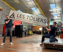 Robin Rouja et Nicolas Faelli, cofondateurs de Beau Comme Un Camion, développent à Castelnaudary l’activité de tôlerie industrielle Les Tôliers. (Photo Les Tôliers)