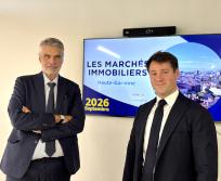 Maître Frédéric Giral et Maître Henri Chesnelong, délégués en charge de l’immobilier pour la Haute-Garonne. (Photo Emilie Rodriguez)