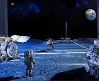 Le module MPH imaginé par Thales Alenia Space, ici en conception préliminaire, servira d’habitat pressurisé sur la Lune pour les missions Artemis. Son lancement est prévu en 2033 depuis la base de la NASA en Floride. (Photo Thales Alenia Space) 