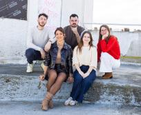 De gauche à droite : Jean Ciapa, Virginie Delrieu, Ugo de Luca, , Estelle Laville et Laëtitia Ruault-Durand. (Photo Polpoz)