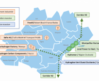 Cartographie des projets candidats en Occitanie à l’Appel à manifestation d’intérêt pour des projets hydrogène d’envergure retenus par le Secrétariat général pour l’investissement.