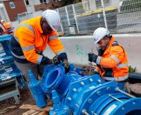 A Montpellier, les fuites représentent 14% du total de l'eau qui passe dans les canalisations. Des travaux ont régulièrement lieu pour résorber ces fuites. (Photo : C. Ruiz/Ville et Métropole de Montpellier)