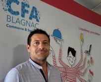 Thomas Fantini (groupe Esprit Pergo) co-préside le CFA de Blagnac avec Maguelone Pontier (directrice générale du MIN de Toulouse). (Photo : Anthony Assémat - Entreprises Occitanie)