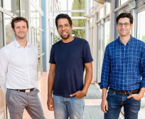 Romain Di costanzo, Alain Fontaine et Ludovic Barbès, les fondateurs d’Hycco. (Phto Hycco)