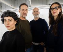 De gauche à droite: Teiko Mgaloblishvili, fondatrice/directrice des stratégies,  Pierre-Yves Demarcq, fondateur/directeur de création, Cédric Morvan, fondateur/directeur artistique et Coralie Duprat, directrice conseil & stratégie globale. (Photo Sang Neuf) 