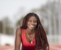 Hilary Kpatcha, licenciée au Grand Toulouse athlétisme, fait partie des athlètes qui vont représenter l'Occitanie aux Jeux Olympiques de Paris 2024. (Photo : Frédéric Maligne)