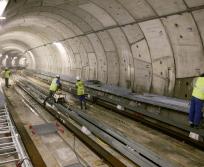 En souterrain sur le tronçon central de la 3ème ligne