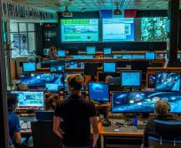 Le FOCSE Mars 2020, centre de mission de l'instrument SuperCam au centre spatial de Toulouse. Nasa/JPL Celtech-2021. 