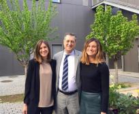 Pierre Gaches avec ses deux filles Caroline et Olivia