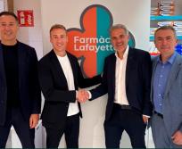 De gauche à droite : Marco Pacchioni, co-fondateur Puressentiel, Rocco Pacchioni, directeur général Puressentiel, Pascal Fontaine, directeur commercial Groupe Hygie31 et Hervé Jouves, président Hygie31. (Photo Hygie31)