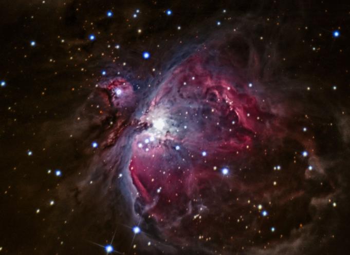 La nébuleuse d'Orion photographiée par le téléscope Stellina