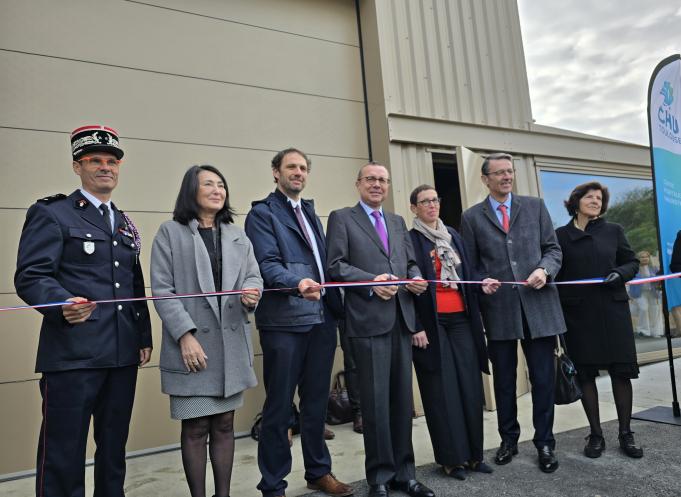 L'inauguration du Centre de formation à la gestion des catastrophes de Toulouse a eu lieu le jeudi 25 avril 2024. (Photo Dorian Alinaghi - Entreprises Occitanie)