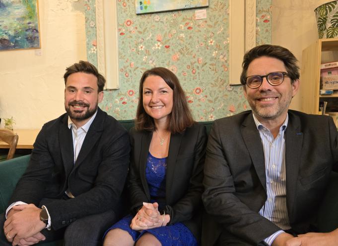 De gauche à droite : Florent Poitevin, Maguelone Pontier et Pierre-Olivier Nau. (Photo Dorian Alinaghi Entreprises)