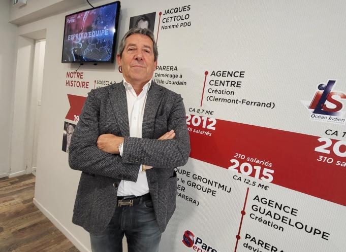 Jacques Cettolo, le PDG du Groupe Parera, vise un chiffre d'affaires de 50 millions d'euros et un effectif de plus de 1000 salariés en 2023. (Photo : Anthony Assémat - Entreprises Occitanie)
