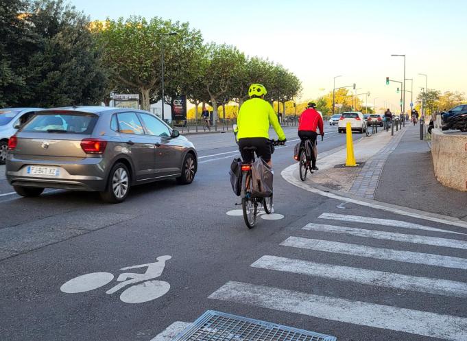 Toulouse et sa métropole investissent 180 millions d'euros jusqu'en 2026 pour créer des pistes cyclables et améliorer le réseau. (Photo : Anthony Assémat - Entreprises Occitanie)