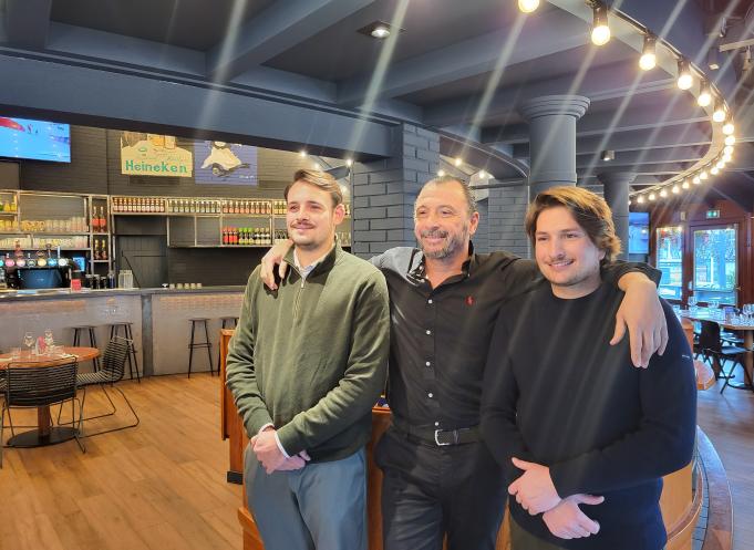 Enzo Fassini, directeur de Jacques à Fenouillet, Arnaud Chérubin, dirigeant de AllForYou et Félix Fiori, coordinateur des opérations chez AllForYou.  (Photo : Dorian Alinaghi - Entreprises Occitanie)