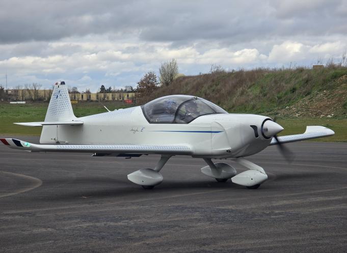 "Bientôt, on ne lèvera plus la tête au passage d'un avion", souligne Jérémy Caussade, président et co-fondateur d’Aura Aero. (Photo Dorian Alinaghi - Entreprises Occitanie) 