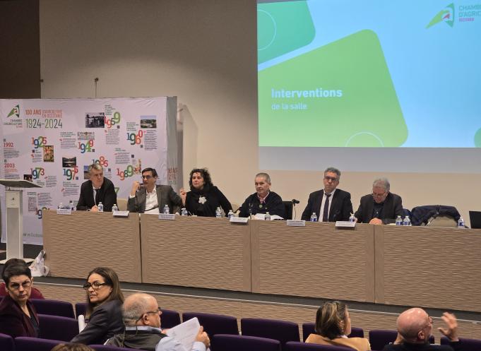 Jean-Louis Cazaubon, vice-président de la Région Occitanie en charge de la souveraineté alimentaire, a défendu la construction de barrages dans le futur. (Photo : Dorian Alinaghi - Entreprises Occitanie)