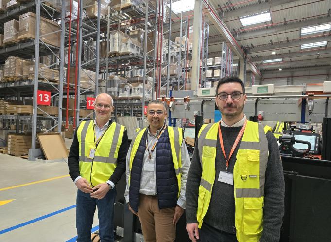 Patrick Cazorla, directeur du magasin IKEA Toulouse, Mostafa El Garaa, directeur régional et Pierre Boulanger, directeur du centre de distribution. (Photo Dorian Alinaghi - Entreprises Occitanie)