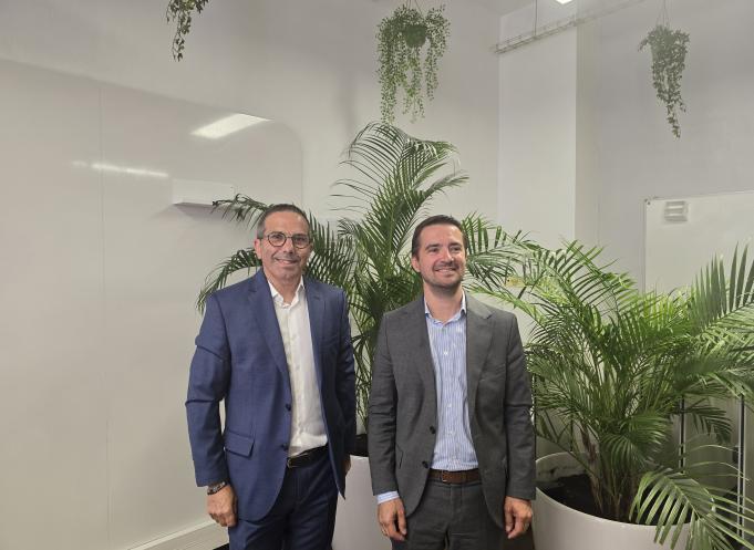 Dominique Millan, directeur développement et ingénierie RTE en région (à gauche) et Jérôme Rieu, délégué RTE (à droite). (Photo : Dorian Alinaghi - Entreprises Occitanie)