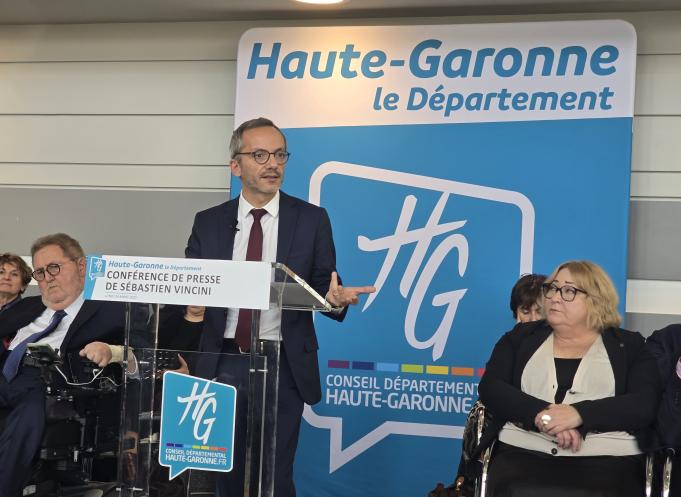Sébastien Vincini, président du Conseil départemental de la Haute-Garonne. (Photo Dorian Alinaghi Entreprises Occitanie)