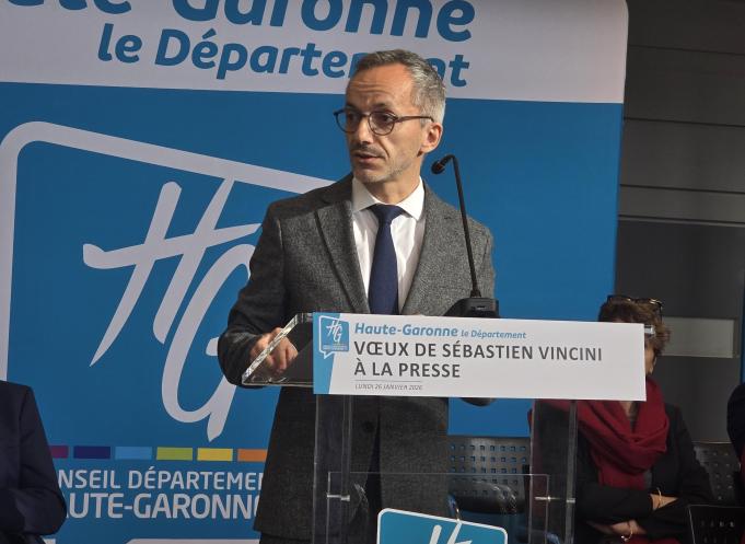 Sébastien Vincini, président du Conseil départemental de la Haute-Garonne. (Photo Dorian Alinaghi)