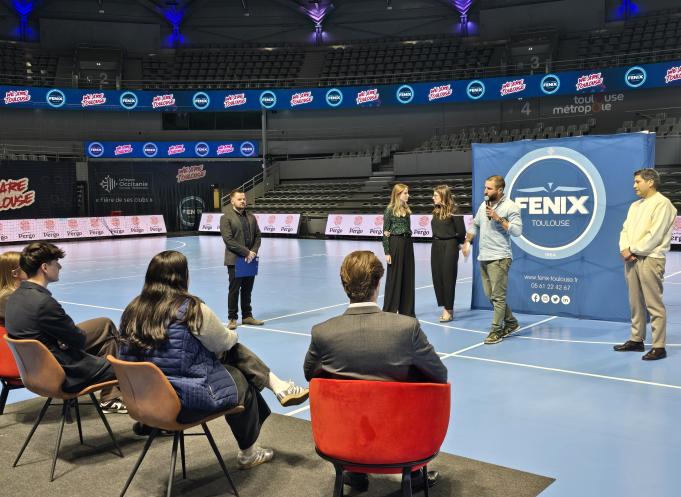 Au Palais des Sports André Brouat à Toulouse, plus d’une centaine d’étudiants ont participé à la deuxième édition du Talent Talk. (Photo Dorian Alinaghi)