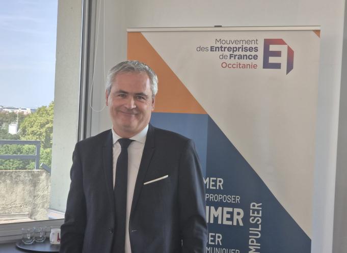 Sameul Hervé, président du Medef Occitanie. (Photo Dorian Alinaghi)