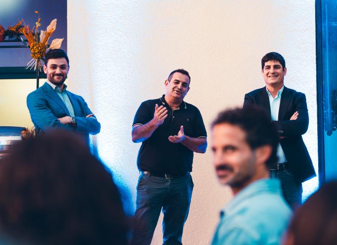 De gauche à droite : Marik Lacaze, David Skrela et Frédéric Julien. (Photo Clément Faucher)