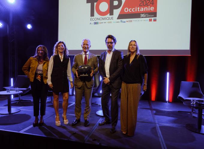 Isabelle Patrier (directrice France de TotalEnergies, à gauche) et Patrick Martin (au centre) étaient les invités de la soirée de lancement du 36e Top Eco. (Photo : Alain le Coz)