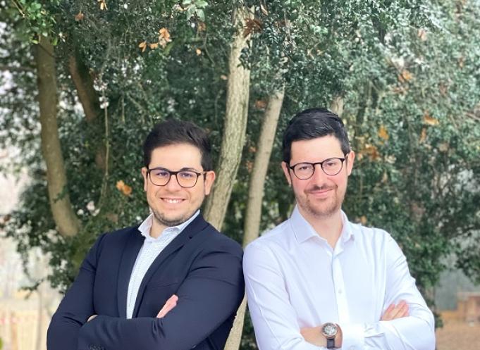Christophe Sovran et Alexis Lesly-Veillard, les cofondateurs de la société Sustn Food, derrière la marque Hoope. 