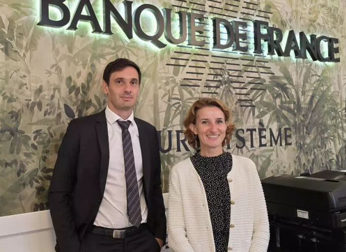 De gauche à droite : Vincent Foussal, responsable du service études économiques et Christine Bardinet, directrice régional de la Banque de France Occitanie. (Photo : Dorian Alinaghi - Entreprises Occitanie)