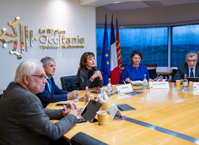 Carole Delga dévoile la stratégie “Occitanie Résiliente”, un plan régional conçu pour renforcer la protection des territoires et anticiper les effets du changement climatique. (Photo Younès Hamma / Région Occitanie)