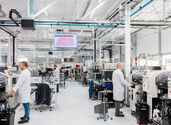 Actia (ici l'usine de Colomiers) possède plus de 4000 salariés dans le monde et a réalisé un chiffre d'affaires de plus de 579 millions d'euros en 2023. (Photo : Actia)