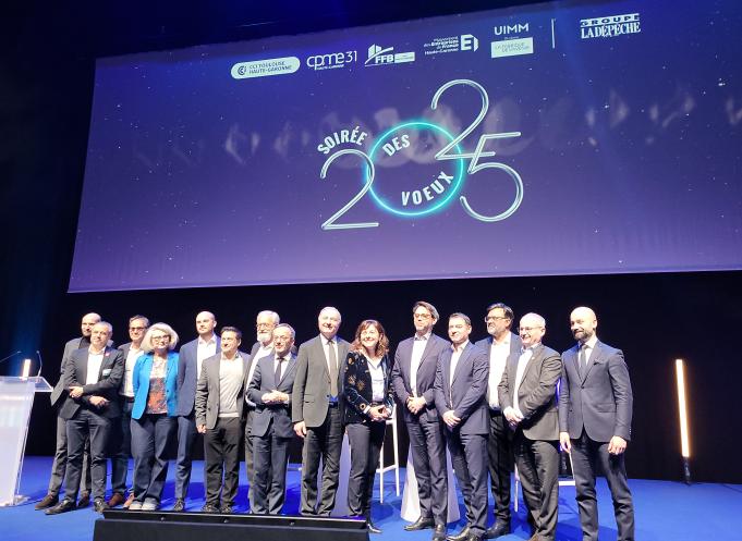 Cet événement a rassemblé les principales organisations patronales de la Haute-Garonne : la CPME 31, le Medef 31, la Fédération du BTP de la Haute-Garonne, l'UIMM Occitanie, ainsi que la Chambre de Commerce et d'Industrie (CCI) Toulouse Haute-Garonne et les grands élus du territoire. (Photo Dorian Alinaghi Entreprises Occitanie)