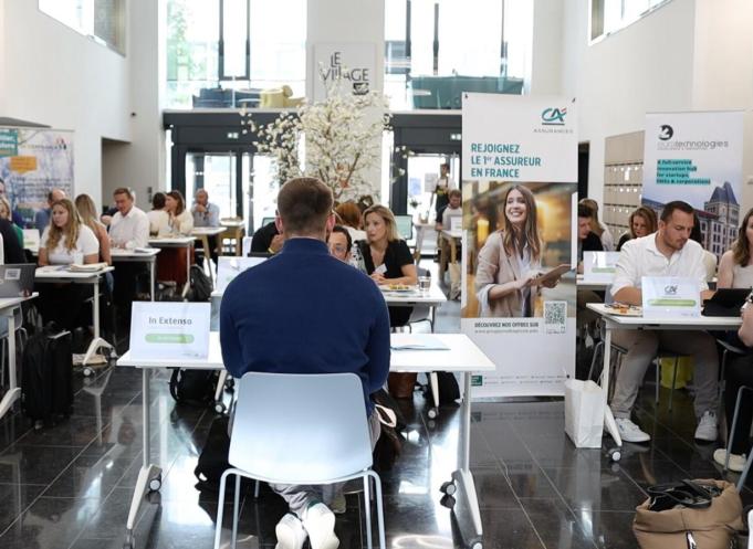 Le Crédit Agricole du Languedoc et Wizbii organisent un job dating pour les jeunes, mardi 23 janvier 2024 à Montpellier (Hérault). (Photo : Crédit Agricole du Languedoc)