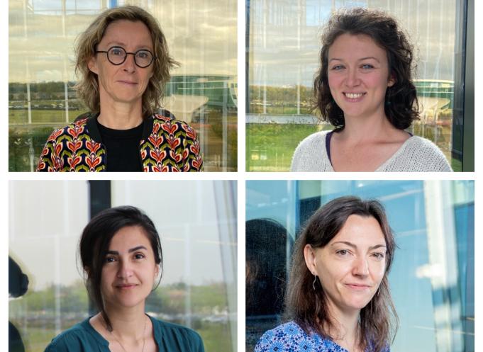 En partant du haut, de gauche à droite : Estelle Espinos, Célia Delahaye, Roxana Khazen et Anne Montfort. (Photo CRCT)