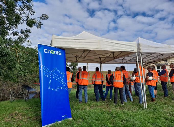 Dans le Gers, 120 km de lignes électriques seront ainsi rénovés en 2024. (Photo : Enedis)