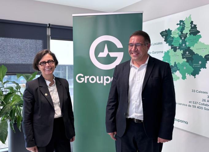 Florence Bousquet, directrice générale et Pierre Martin, président de Groupama d’Oc. (Photo Groupama d'Oc)