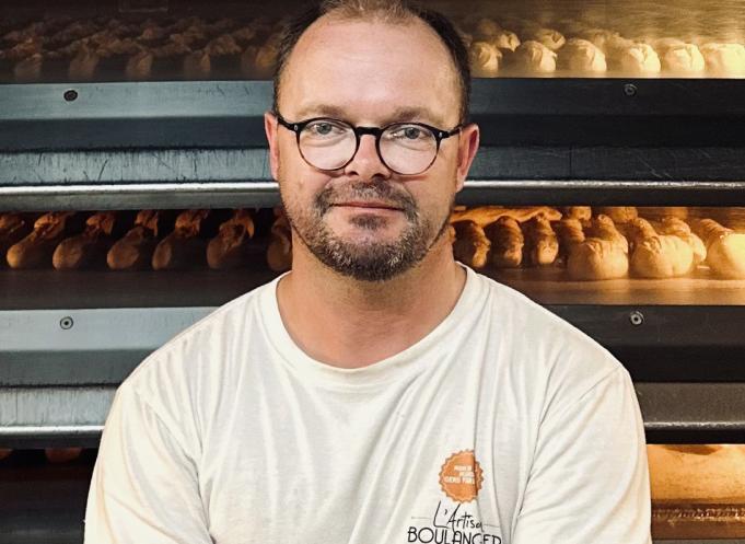 Éric Philot, boulanger depuis l’âge de 15 ans et à propriétaire d’une boulangerie située à Mont-de-Marsan (Landes). (Photo Moulins du Sud)