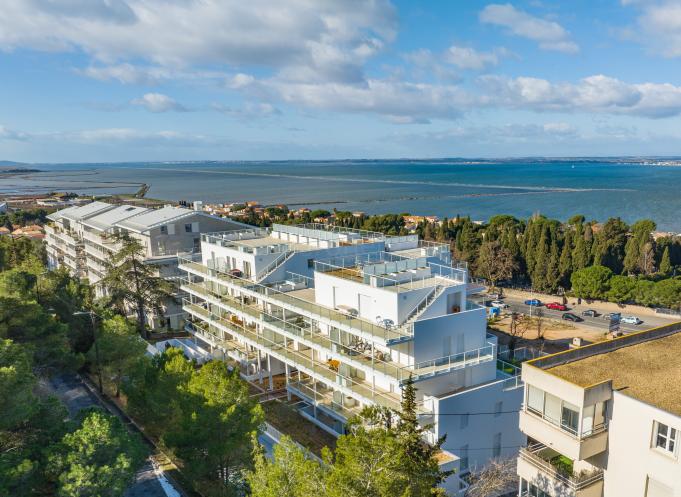 À Sète, une nouvelle résidence vient s’inscrire entre l’étang de Thau, la pinède des Pierres Blanches et le Mont Saint-Clair. (Photo Kaufman & Broad)