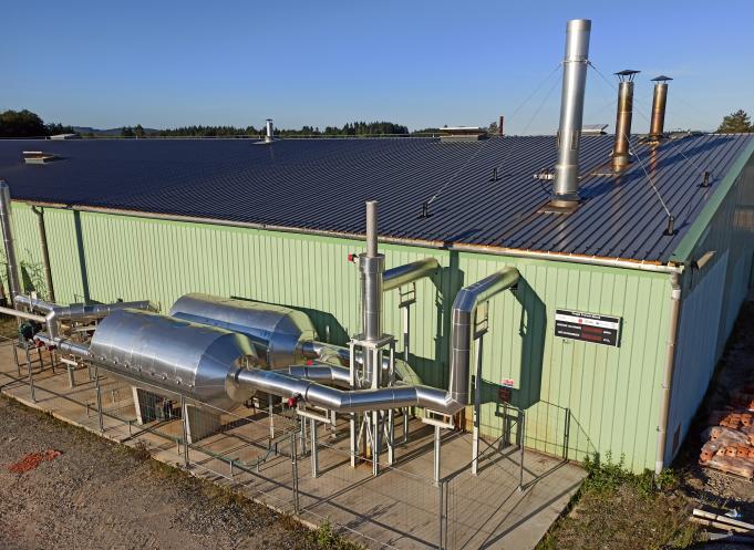 Le dispositif d'Eco-Tech Ceram sur le site de Tegulys