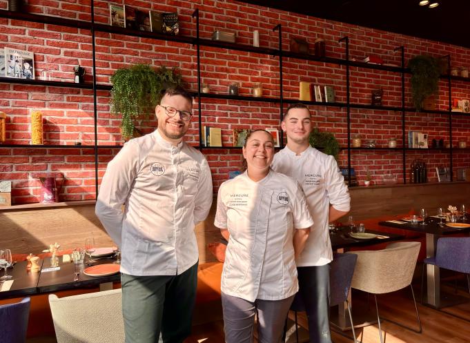 Lucas Mieze, Claire Bertrand et Vincent Usero du Mercure Toulouse Centre Compans. (Photo Mercure)