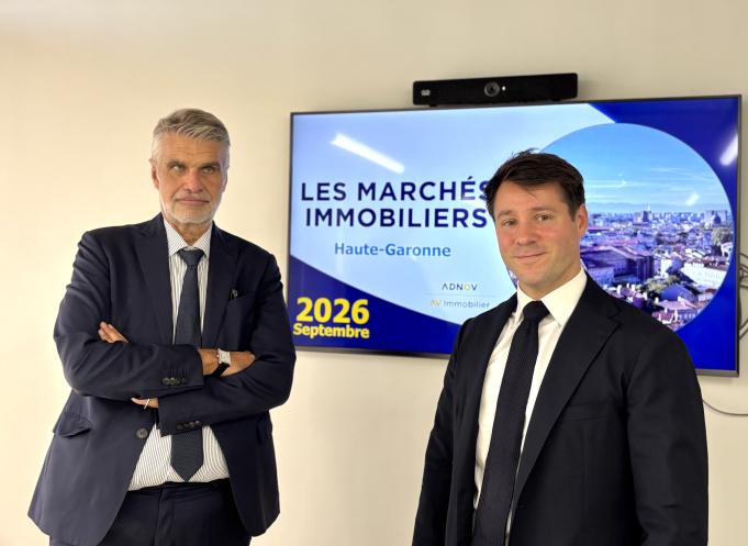 Maître Frédéric Giral et Maître Henri Chesnelong, délégués en charge de l’immobilier pour la Haute-Garonne. (Photo Emilie Rodriguez)