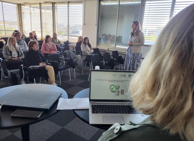 Une trentaine de personnes ont assisté à cette conférence organisée par le Medef de Haute-Garonne et la FBTP 31. (Photo : Dorian Alinaghi - Entreprises Occitanie)